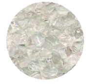 Moran glass white swatch